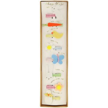 Meri Meri 8 Hair Clips EASTER