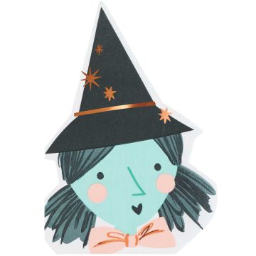 Meri Meri PAPER NAPKINS for Halloween WITCH (16 Pcs)