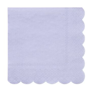 Meri Meri 20 Kleine Servietten SOFT LILAC