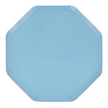 Meri Meri 8 Kleine Pappteller KORNBLUMEN blau