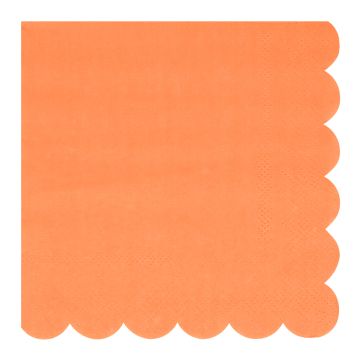 Meri Meri 16 Kleine Servietten PAPAYA orange
