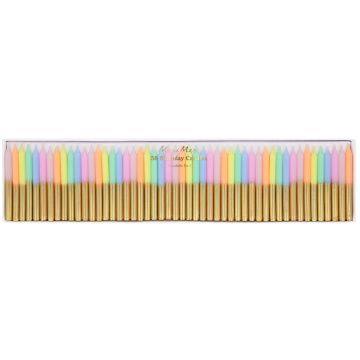 Meri Meri 50 Kuchenkerzen PASTELL GOLD