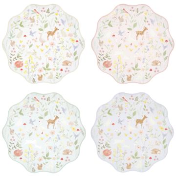 Meri Meri 8 PAPER PLATES Little Animals