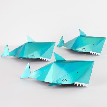 Meri Meri 8 Party Hats SHARK