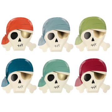 Meri Meri 8 Pappteller PIRATEN