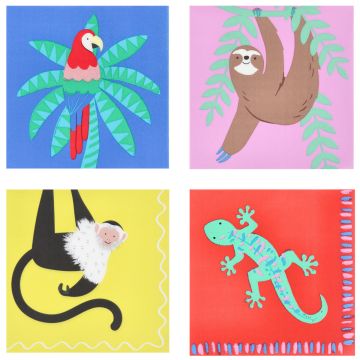 Meri Meri 16 Large NAPKINS Jungle Jamboree