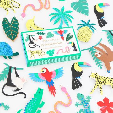 Meri Meri 25 STICKERS Jungle Jamboree