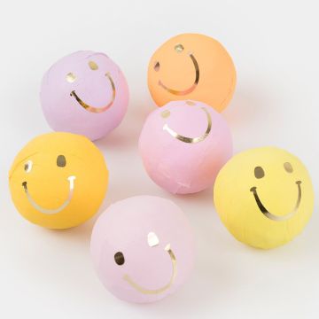 Meri Meri 6 Surprise Balls HAPPY ICONS