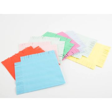 Meri Meri 16 Large Napkins FRINGES multicolored