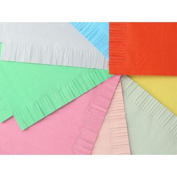 Meri Meri 16 Small Napkins FRINGES multicolored