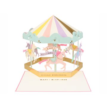 Meri Meri 3D Birthday Card CAROUSEL