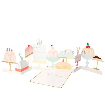 Meri Meri 3D-Grußkarte KUCHEN & DESSERT Birthday