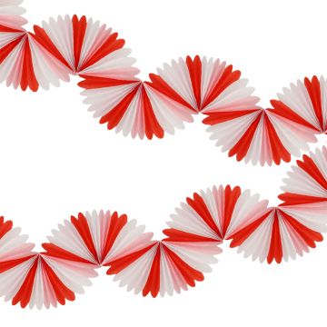 Meri Meri Honeycomb Garland CANDY CANE Stripe