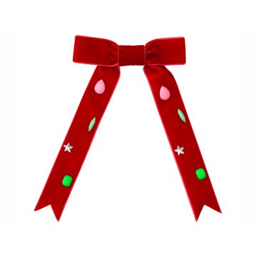 Meri Meri Haarspange SAMTSCHLEIFE rot