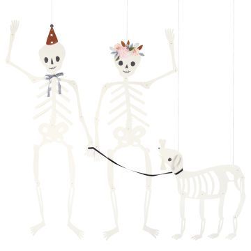 Meri Meri Hängedeko für Halloween 3 RIESEN SKELETTE 
