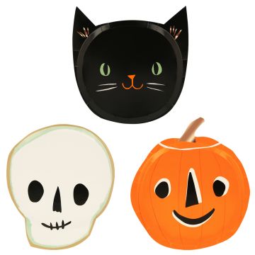Meri Meri 8 Kleine Pappteller IT'S HALLOWEEN!