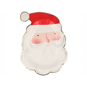 Meri Meri 8 Pappteller JOLLY SANTA