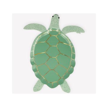 Meri Meri 8 Under The Sea Pappteller SCHILDKRÖTE