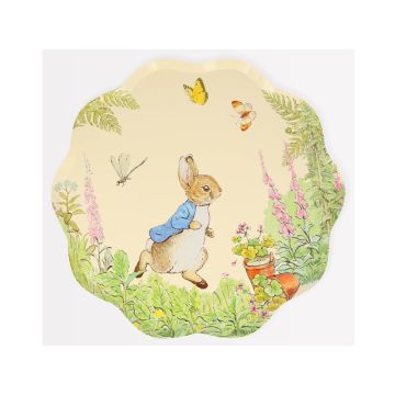 Meri Meri 8 Large Paper Plates PETER RABBIT