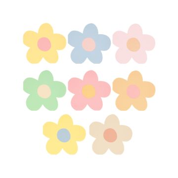 Meri Meri 16 Servietten GÄNSEBLÜMCHEN Pastell