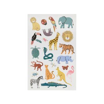 Meri Meri 2 Tattoo Sheets SAFARI