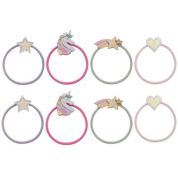 Mimi & Lula 8 HAIR TIES Dreamy Unicorn