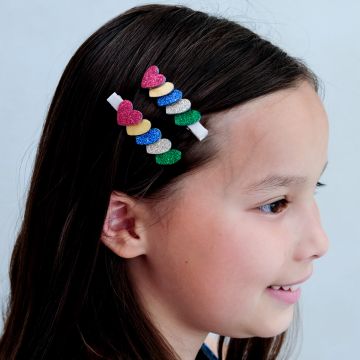 Mimi & Lula 2 Haarclips JAZZY LAYERED HEART