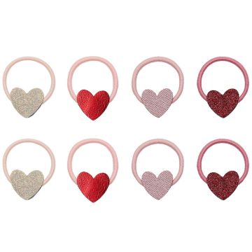 Mimi & Lula 8 Mini HAIR TIES Hearts
