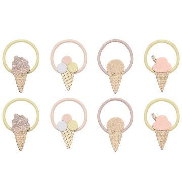 Mimi & Lula 8 Mini HAIR TIES Ice Cream