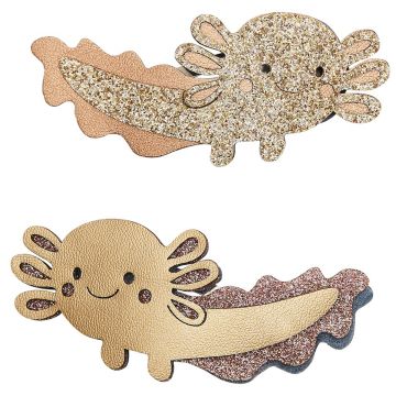 Mimi & Lula 2 HAIR CLIPS Axolotl