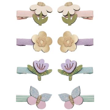Mimi & Lula 8 Mini HAIR CLIPS Flower Garden