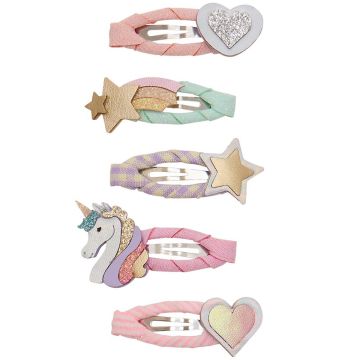 Mimi & Lula 5 Mini HAIR CLIPS Dreamy Unicorn