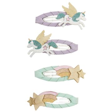Mimi & Lula 4 HAIR CLIPS My Little Unicorn