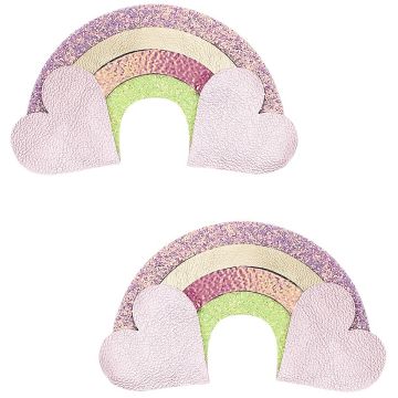 Mimi & Lula 2 HAIR CLIPS Rainbow