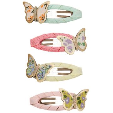 Mimi & Lula 4 HAIR CLIPS Butterfly Floral