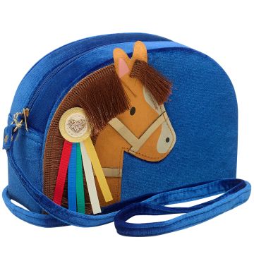Mimi & Lula KID'S PURSE Show Pony Velvet Blue
