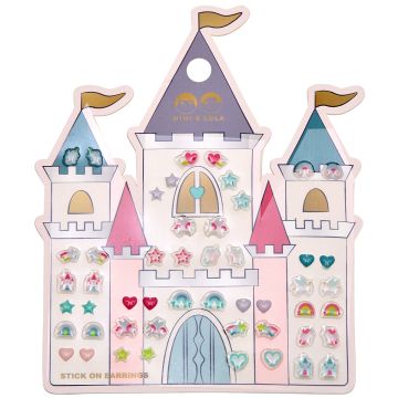 Mimi & Lula 25 Pairs of EAR STICKERS Rainbow Castle