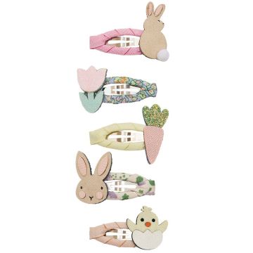 Mimi & Lula 5 Mini HAIR CLIPS Bunny & Chick