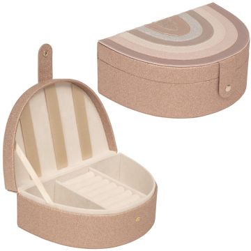 Mimi & Lula JEWELLERY BOX Pink Rainbow Glitter