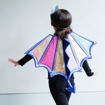 Mimi & Lula Kostüm Drachen FLÜGEL blau