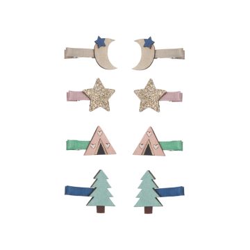 Mimi & Lula 8 Mini Haarclips CAMPING