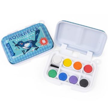 Moulin Roty Mini AQUARELL FARBKASTEN Blau