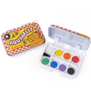 Moulin Roty Mini AQUARELL FARBKASTEN Gelb