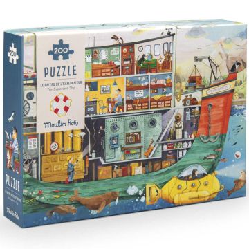 Moulin Roty ENTDECKERPUZZLE Boot (200 Teile)