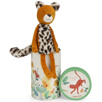 Moulin Roty Mawa PLÜSCHTIER Leopard Taïgo in Dose
