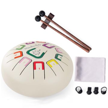 Moulin Roty TONGUE DRUM "Après la Pluie" White 