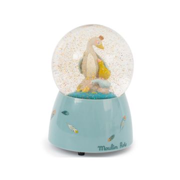 Moulin Roty Musical Snow Globe GOOSE OLGA