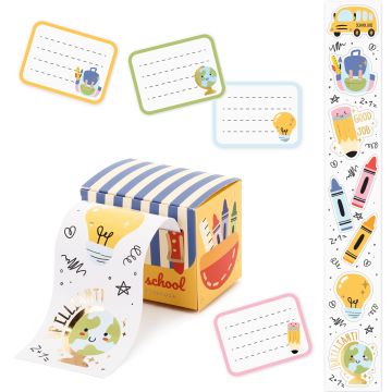 PartyDeco STICKER Box School