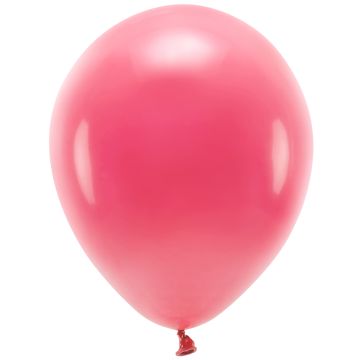  PartyDeco 10 ECO Party Balloons Pastel Light Red