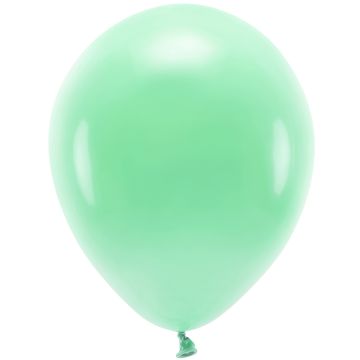  PartyDeco 10 ECO Party Balloons Pastel Mint